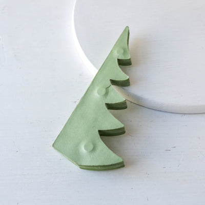 16cm Honeycomb Pine Tree - Mint