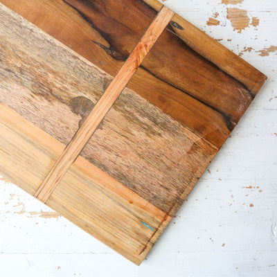 55cm Dark Rustic Wooden Serving Board