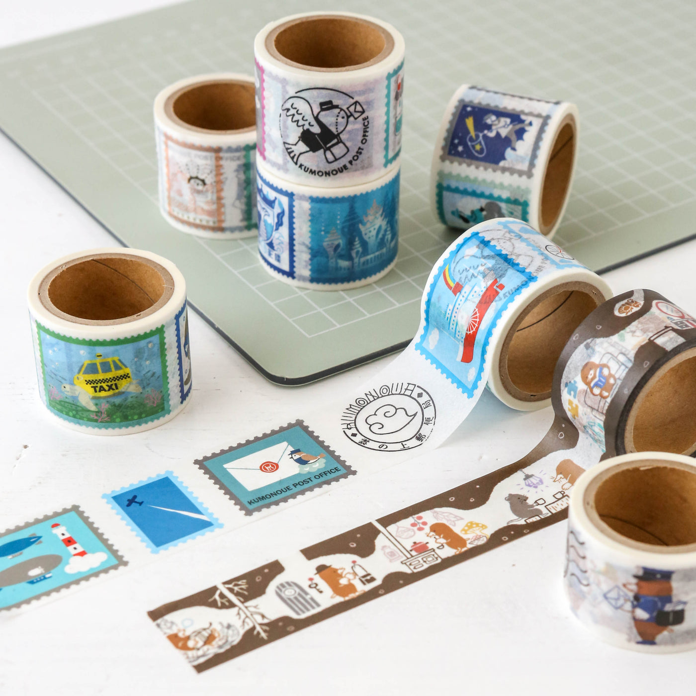 Kyupodo Washi Tape - Coral Reef Stamp