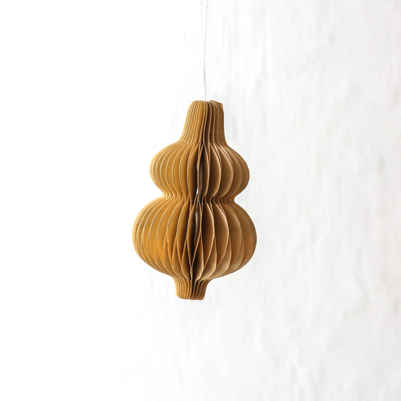 7cm Honeycomb Kraft Drop Ornament