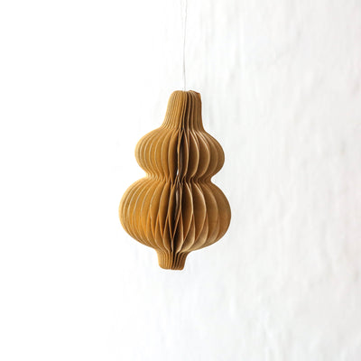 7cm Honeycomb Kraft Drop Ornament