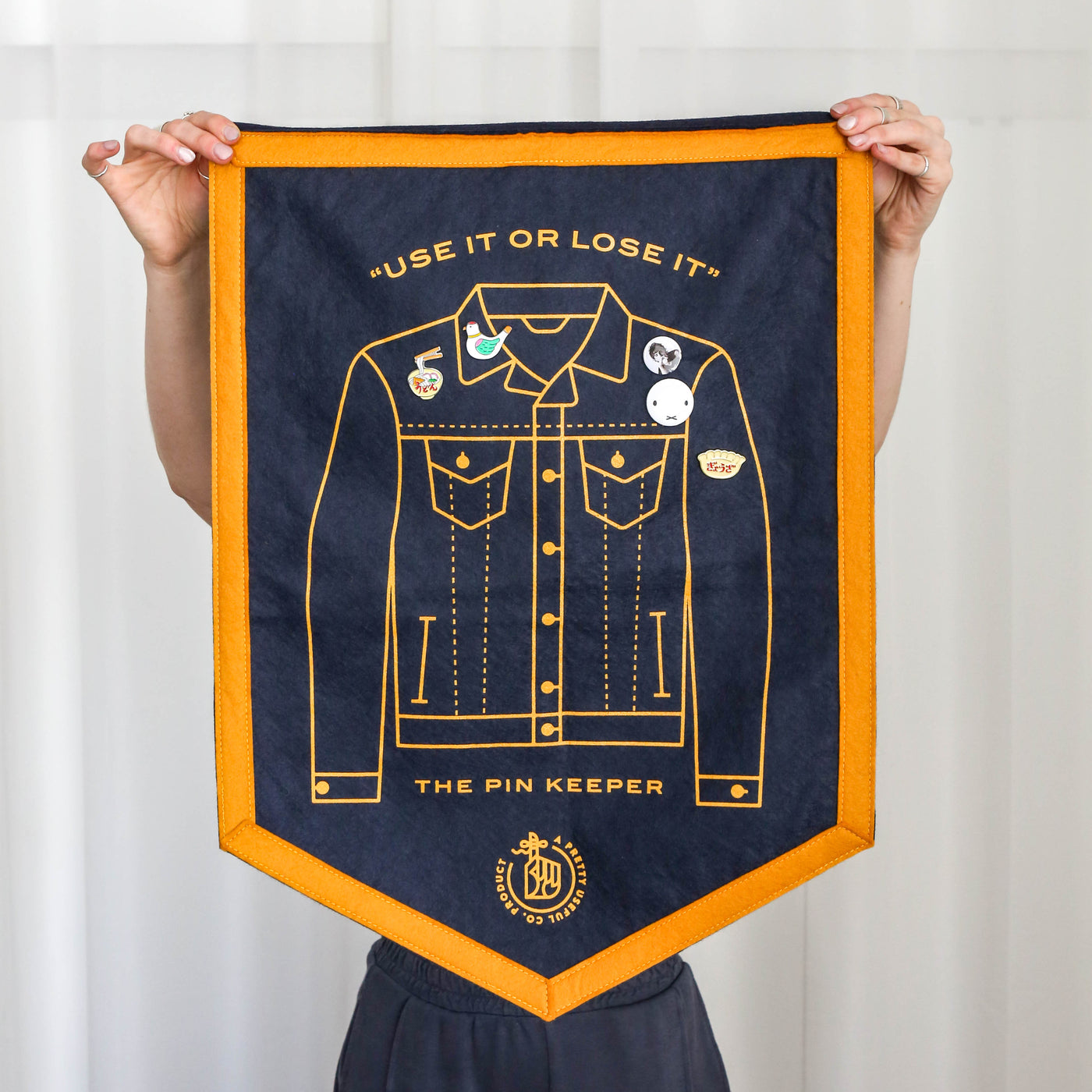 The Pin Keeper - Denim Jacket Camp Flag