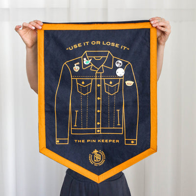 The Pin Keeper - Denim Jacket Camp Flag