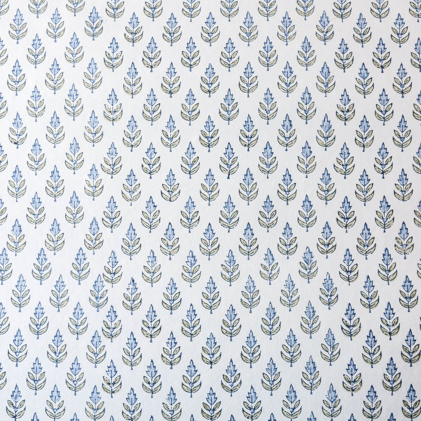 Hand Block Printed Wrap - Buti Blue Stone