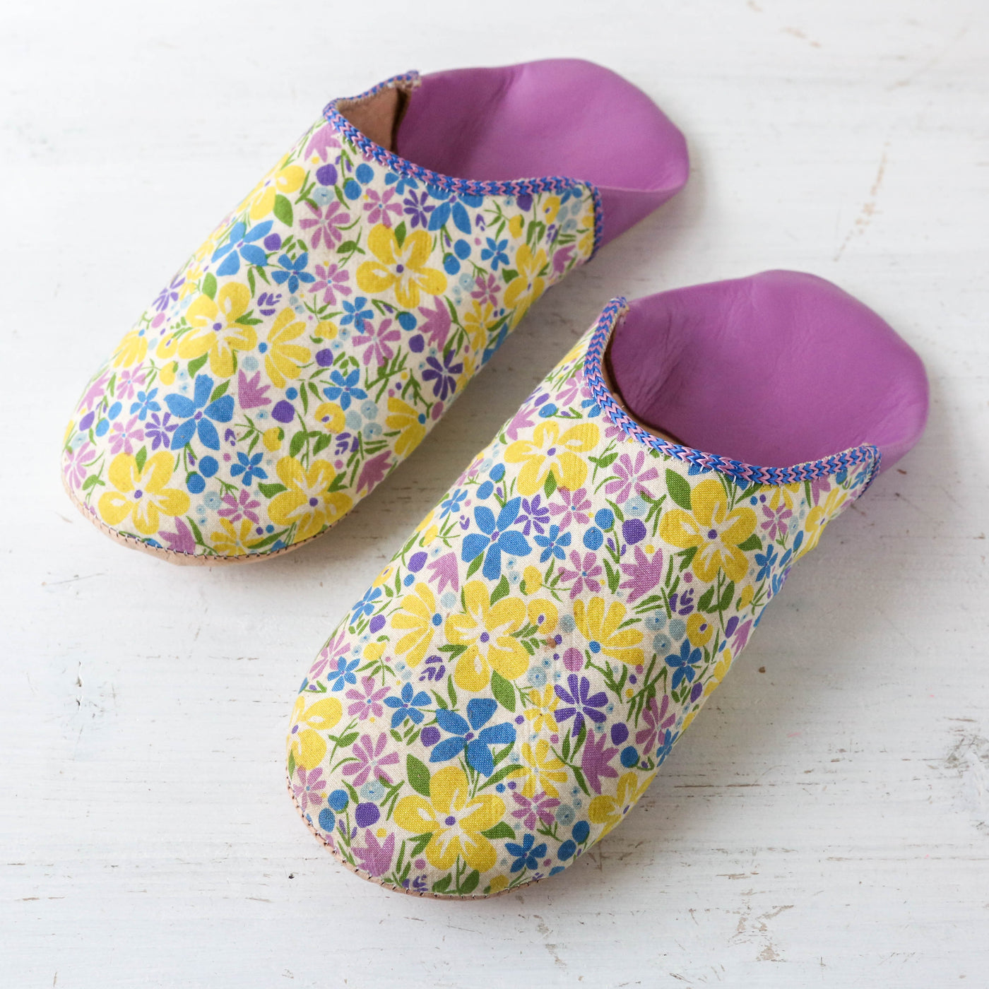 Limited Edition Liberty Print Babouche Slippers - Bohemian Bloom