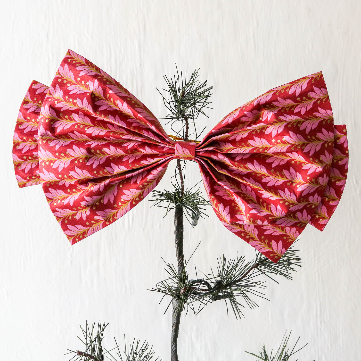 26cm Paper Bow - Naya Scarlet