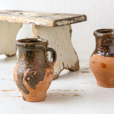 15cm Glazed Turkish Olive Pot