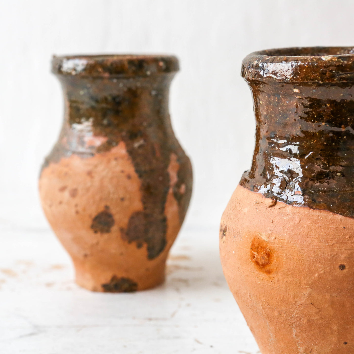 15cm Glazed Turkish Olive Pot