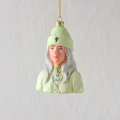 Billie Eilish Glass Tree Decoration