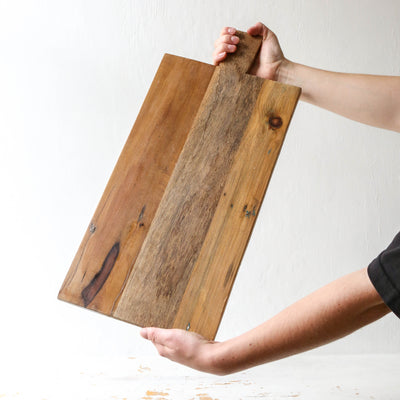55cm Dark Rustic Wooden Serving Board