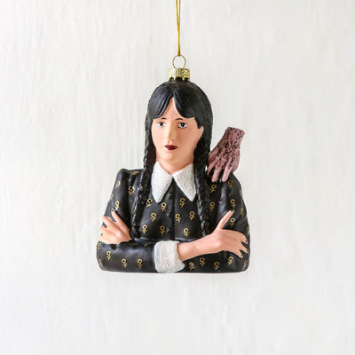 Wednesday Addams Glass Tree Decoration