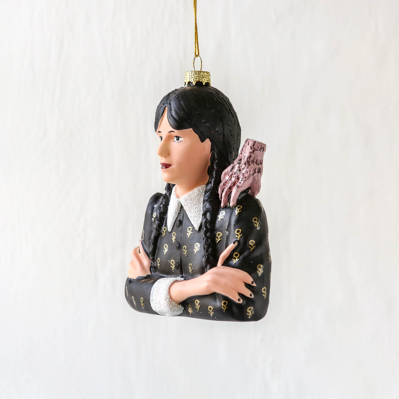 Wednesday Addams Glass Tree Decoration