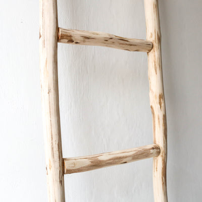 Rustic Bleached Wood Ladder LOCAL PICK UP ONLY