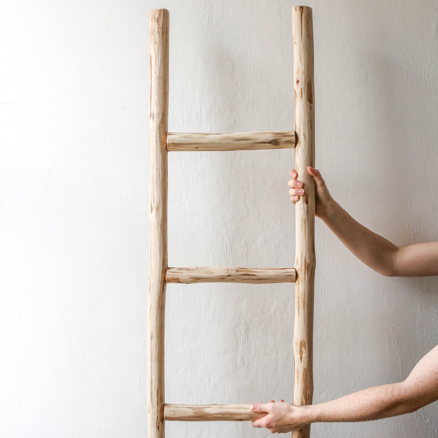 Rustic Bleached Wood Ladder LOCAL PICK UP ONLY