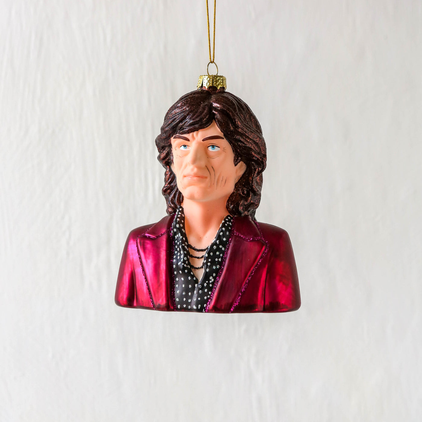 Mick Jagger Glass Tree Decoration