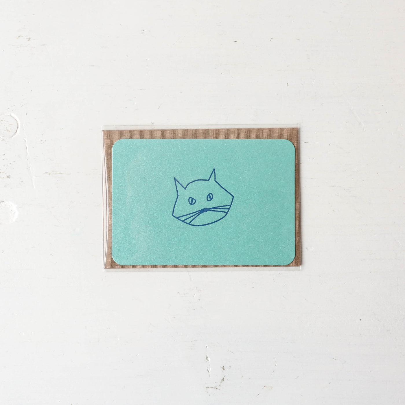 Mint Cat Mini Card