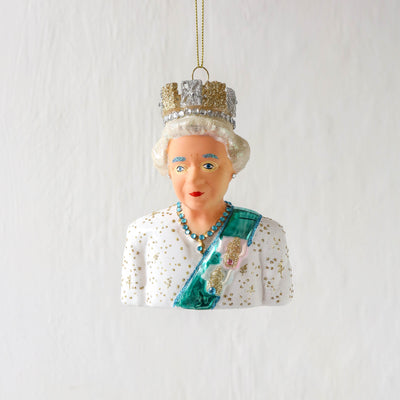 Queen Elizabeth II Glass Tree Decoration
