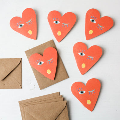 Heart Blink Mini Cards - Box of 6