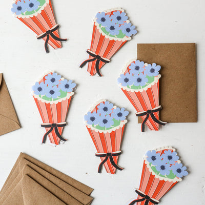Flower Bouquet Mini Cards - Box of 6