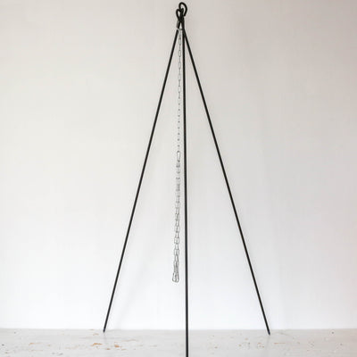 Camp Fire Cooking Tripod with Chain - Local Pick Up Only