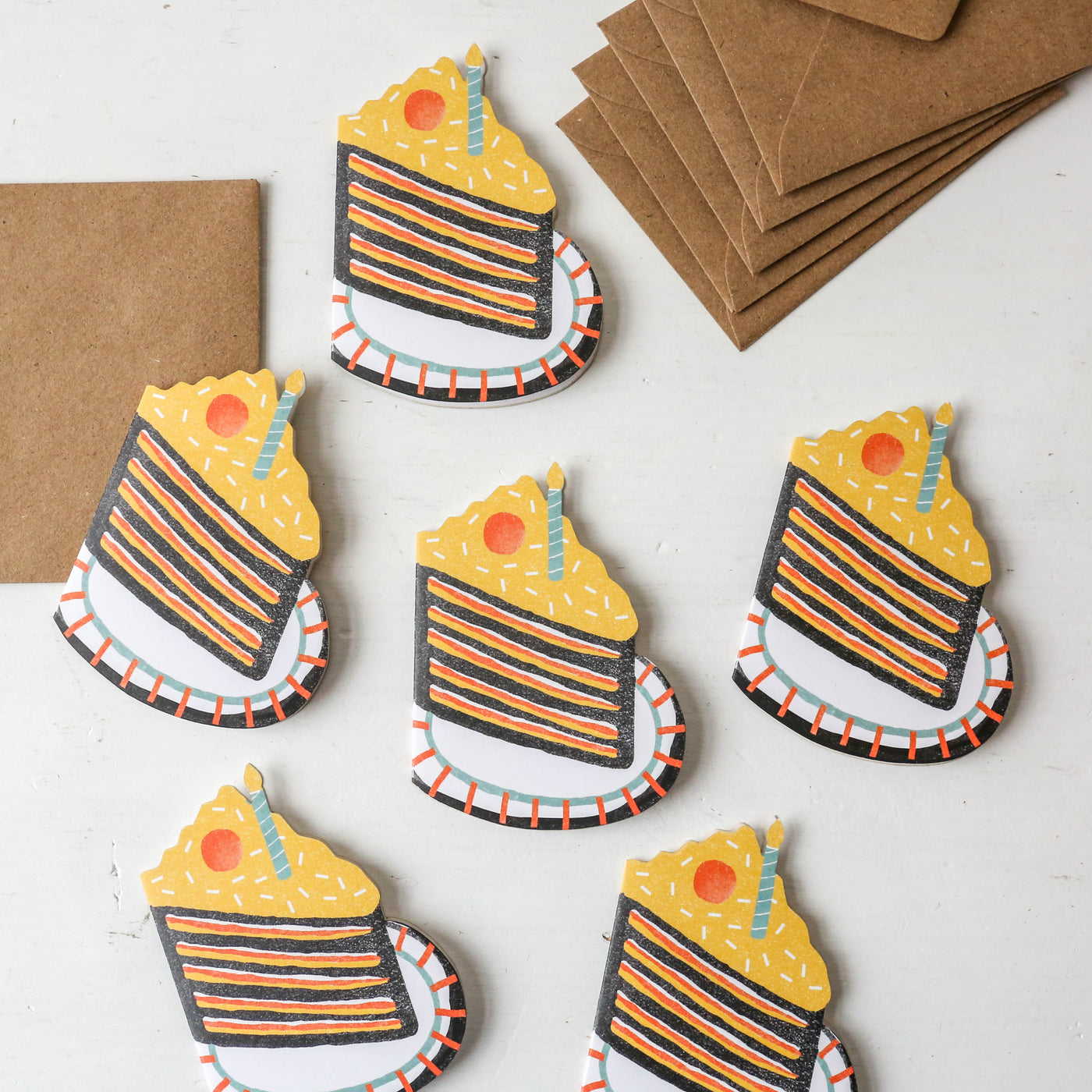 Birthday Cake Mini Cards - Box of 6
