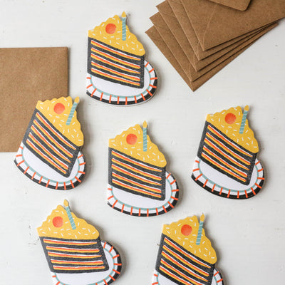 Birthday Cake Mini Cards - Box of 6