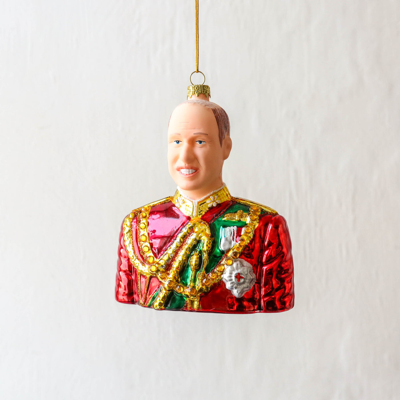Prince William Glass Tree Decoration
