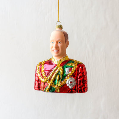 Prince William Glass Tree Decoration