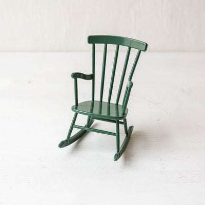 Maileg Mouse Rocking Chair - Dark Green