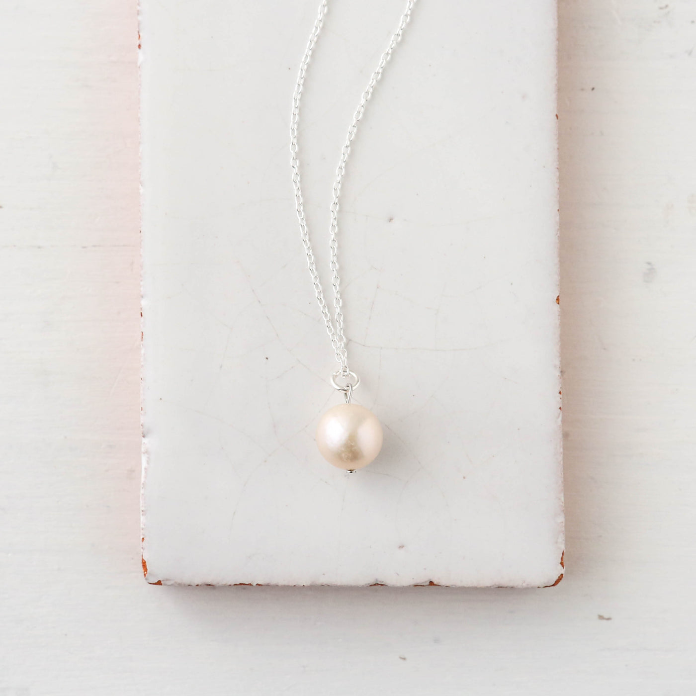 Ivory Freshwater Pearl Pendant Necklace