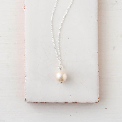 Ivory Freshwater Pearl Pendant Necklace
