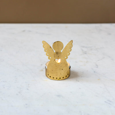 Brass Angel Tealight Holder
