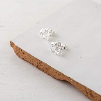Silver Molten Wobbly Studs