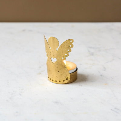 Brass Angel Tealight Holder