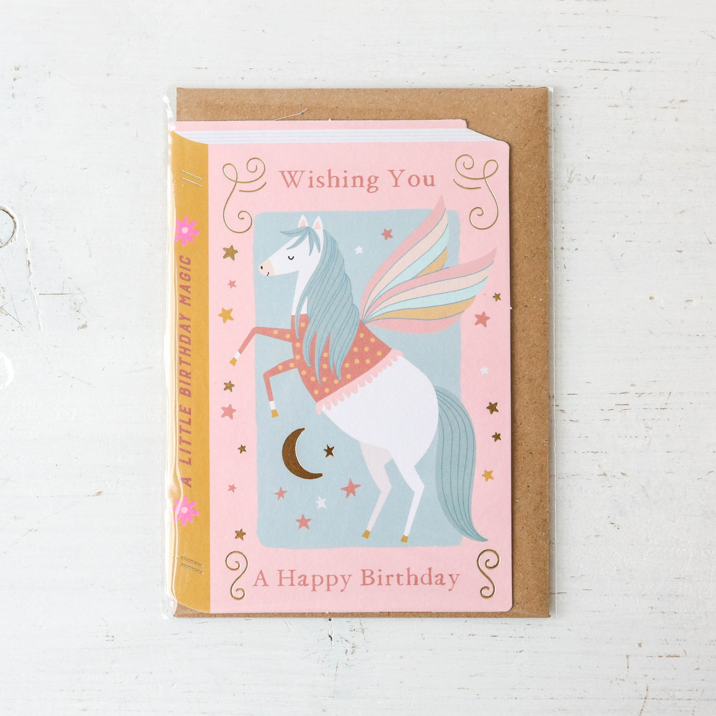 Pegasus Book Cover Birthday Card