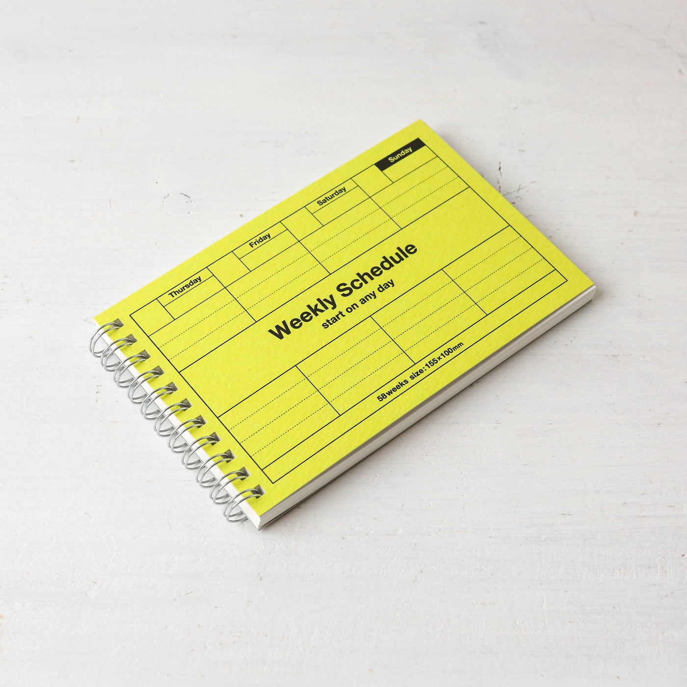 Weekly Schedule Notebook Undated – Berylune