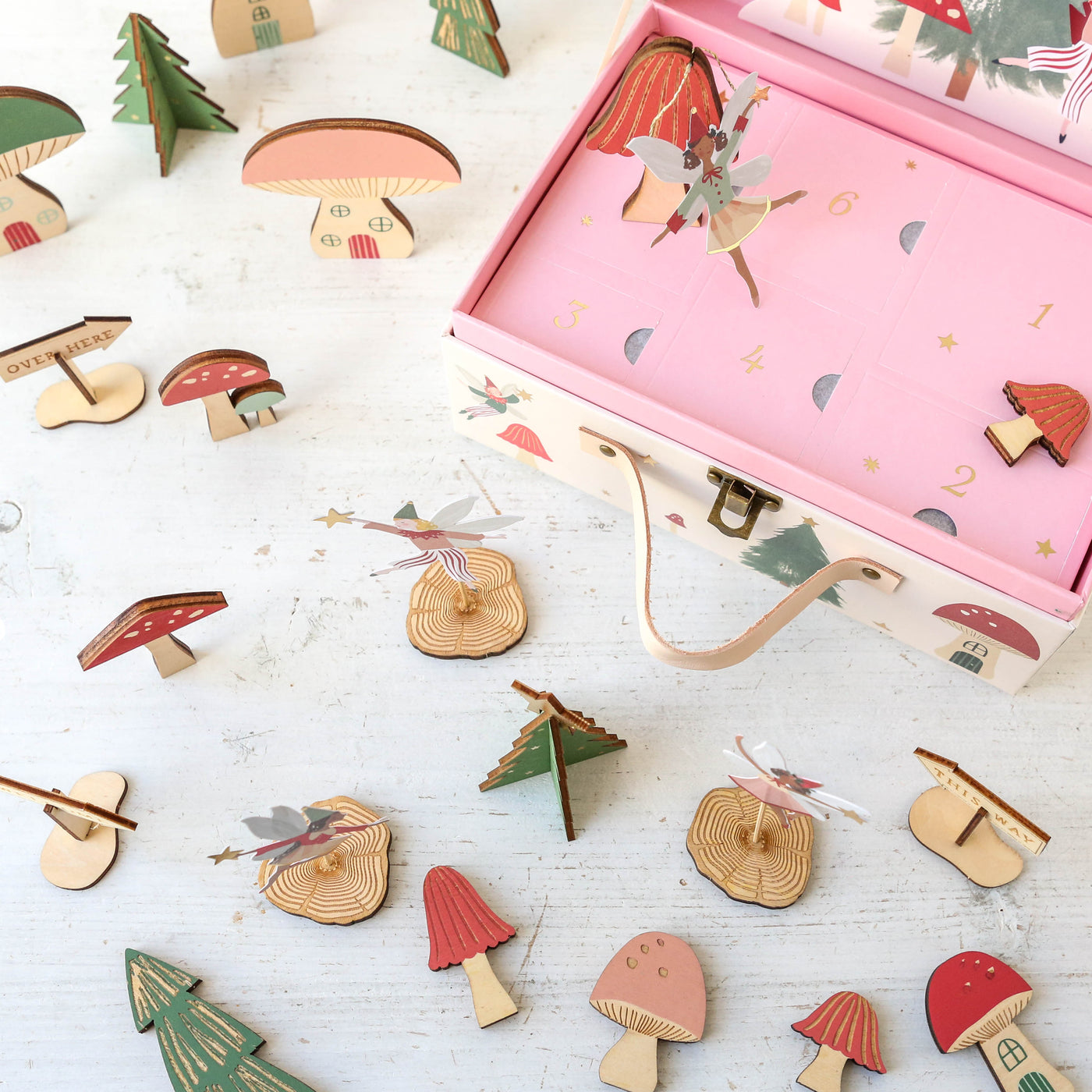 Fairy Mushroom Suitcase Advent Calendar