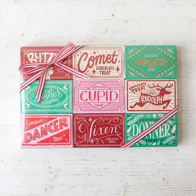 All Star Reindeers - Chocolate Matchboxes