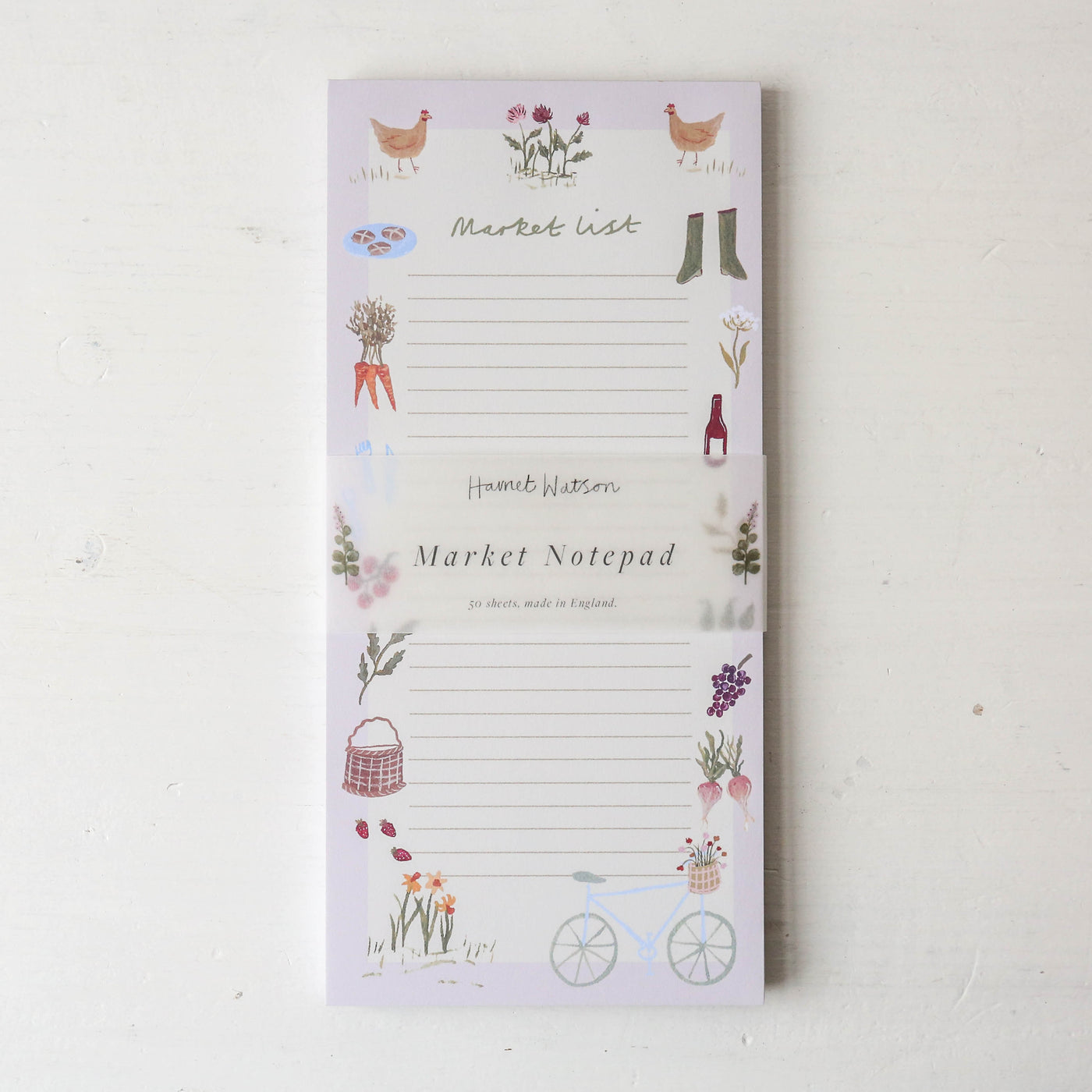 Market List Illustrated Notepad