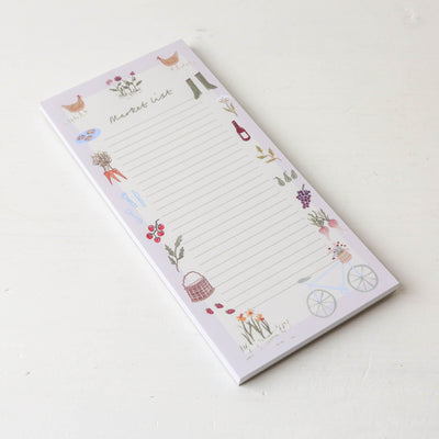 Market List Illustrated Notepad