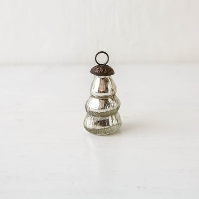 Glass Christmas Tree Place Name Holder - Pack of 6