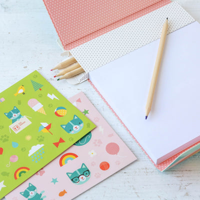 Carry-Along Kitten Sketch Kit