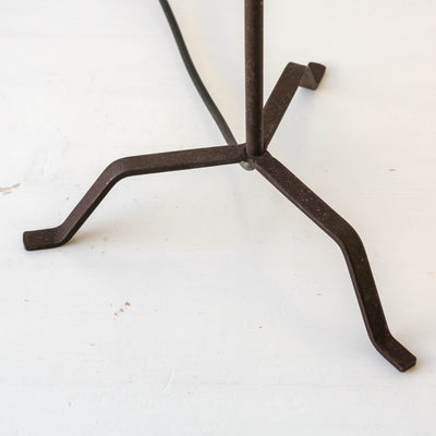 Elegant Metal Table Lamp with Small Grey Shade