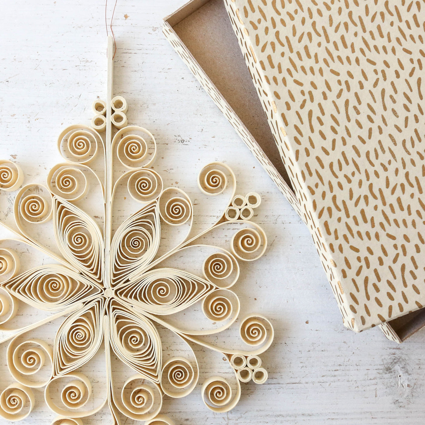 Quilled Star Tree Topper or Hanging Decoration