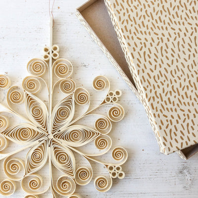 Quilled Star Tree Topper or Hanging Decoration