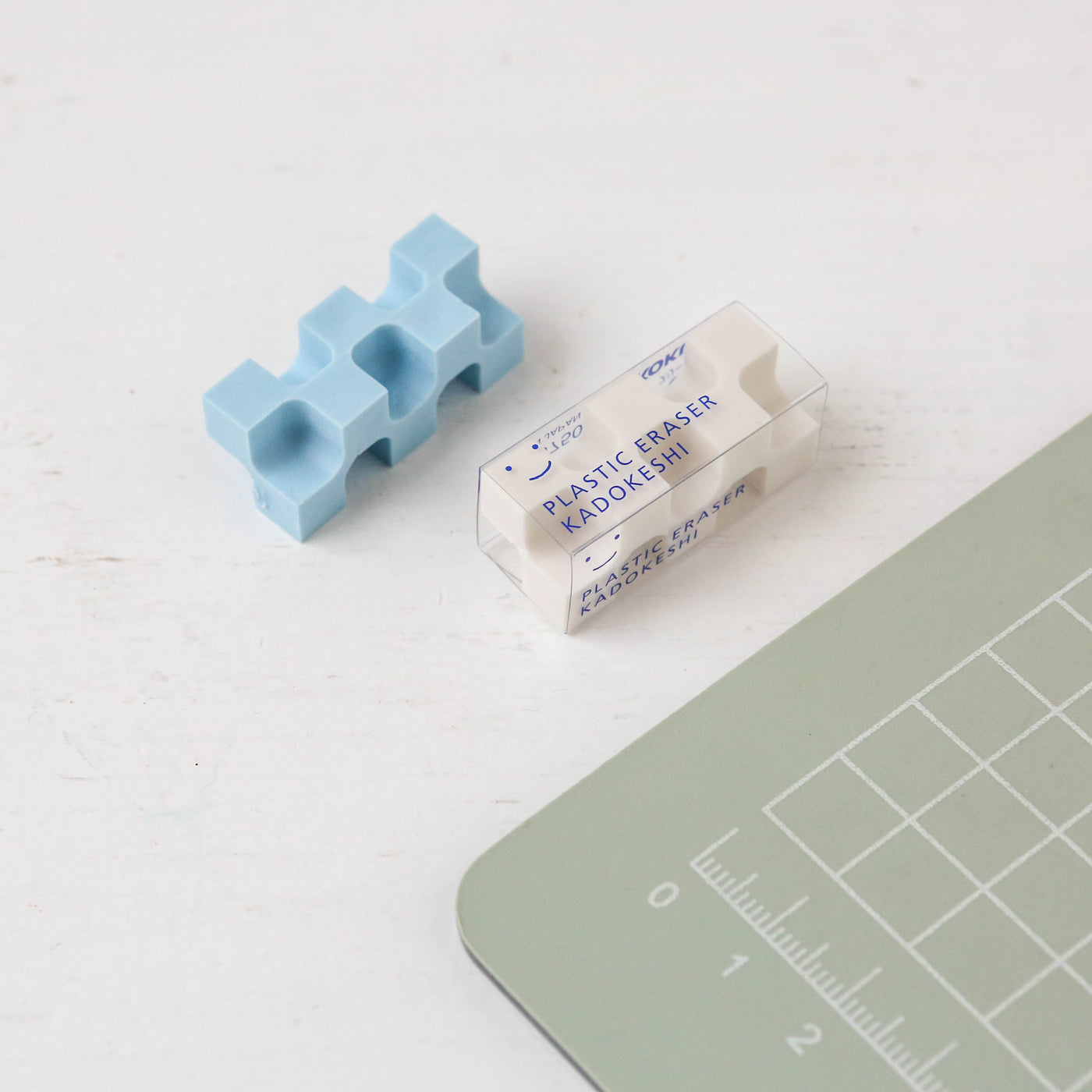 Pair of Mini Kokuyo Cube Erasers