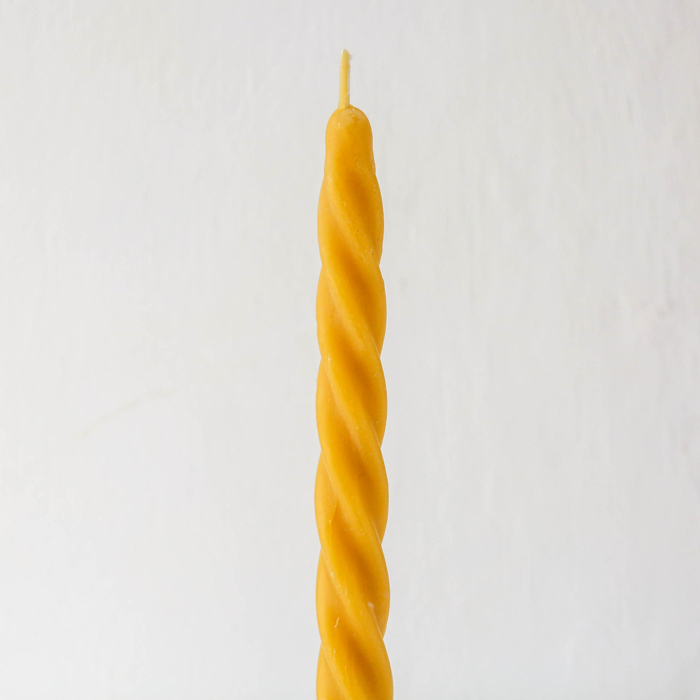 Twisted Natural Beeswax Dinner Candle