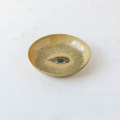 Eye Round Enamel Tray