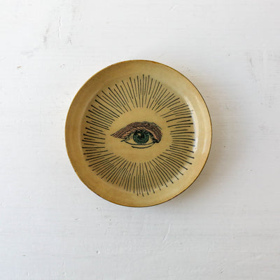Eye Round Enamel Tray