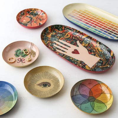 Chroma Round Enamel Tray